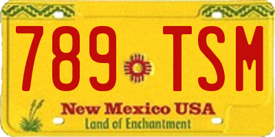 NM license plate 789TSM