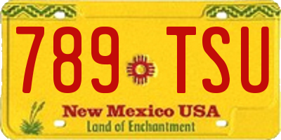 NM license plate 789TSU