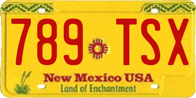 NM license plate 789TSX