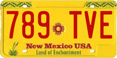 NM license plate 789TVE
