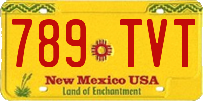 NM license plate 789TVT