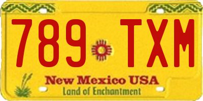 NM license plate 789TXM