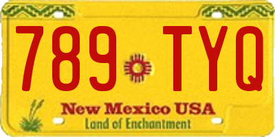 NM license plate 789TYQ