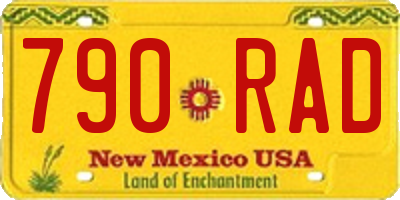 NM license plate 790RAD