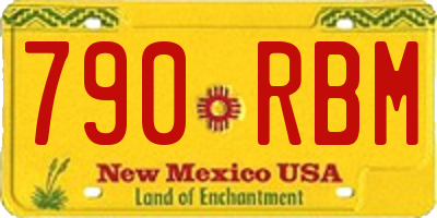 NM license plate 790RBM