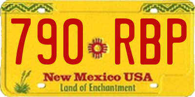 NM license plate 790RBP