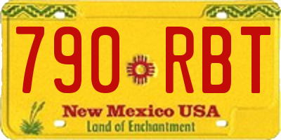 NM license plate 790RBT