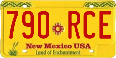 NM license plate 790RCE