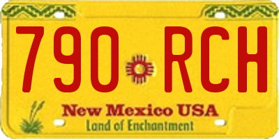 NM license plate 790RCH