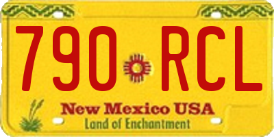 NM license plate 790RCL