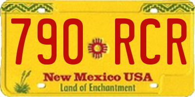 NM license plate 790RCR