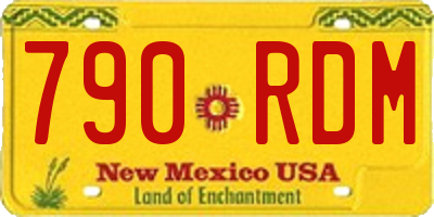 NM license plate 790RDM