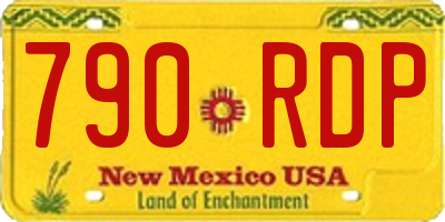 NM license plate 790RDP