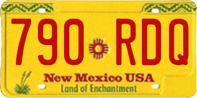 NM license plate 790RDQ