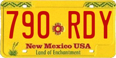 NM license plate 790RDY