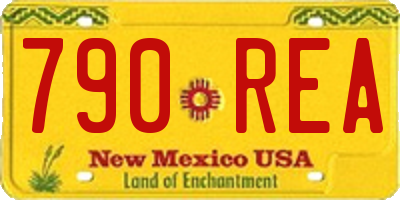 NM license plate 790REA