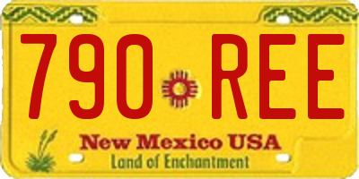 NM license plate 790REE