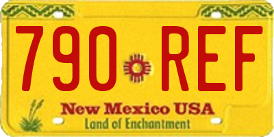 NM license plate 790REF