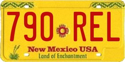 NM license plate 790REL