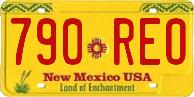 NM license plate 790REO