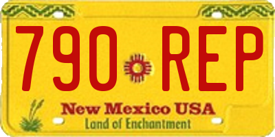 NM license plate 790REP