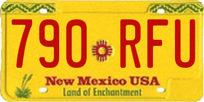 NM license plate 790RFU