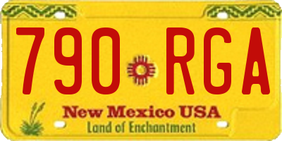 NM license plate 790RGA