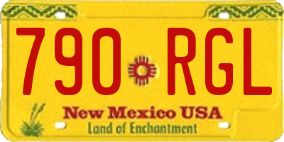 NM license plate 790RGL