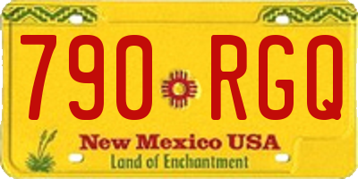 NM license plate 790RGQ