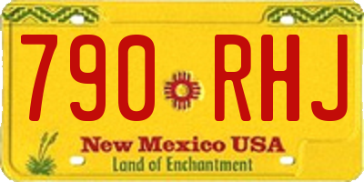 NM license plate 790RHJ