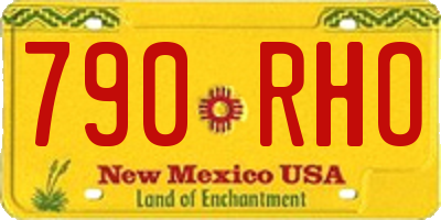 NM license plate 790RHO