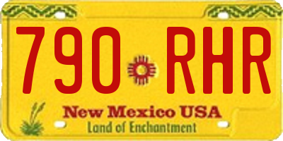 NM license plate 790RHR