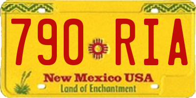 NM license plate 790RIA