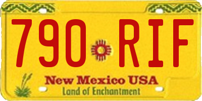 NM license plate 790RIF