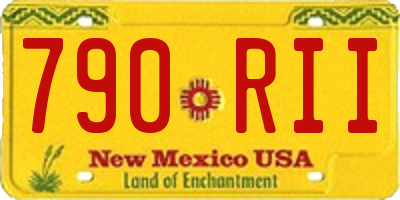 NM license plate 790RII