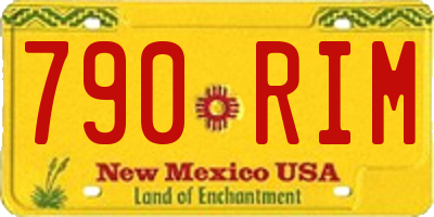 NM license plate 790RIM