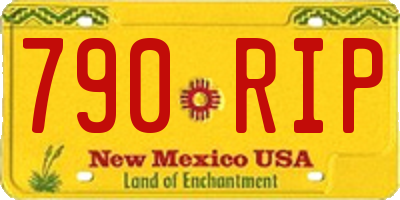 NM license plate 790RIP