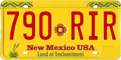 NM license plate 790RIR
