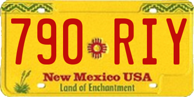 NM license plate 790RIY