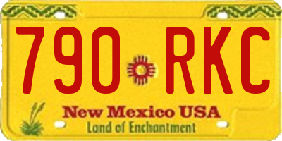 NM license plate 790RKC