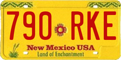 NM license plate 790RKE