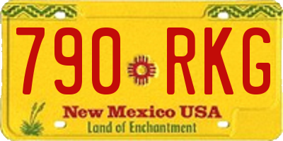 NM license plate 790RKG