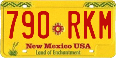 NM license plate 790RKM