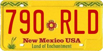 NM license plate 790RLD