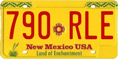 NM license plate 790RLE