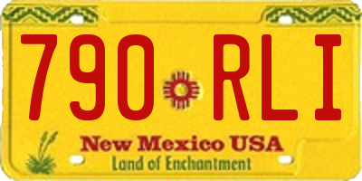 NM license plate 790RLI