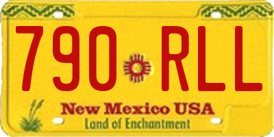 NM license plate 790RLL