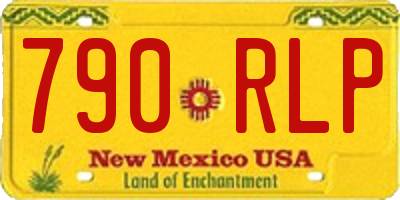 NM license plate 790RLP
