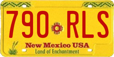 NM license plate 790RLS