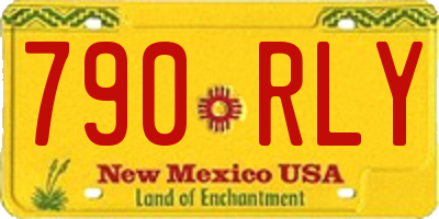 NM license plate 790RLY